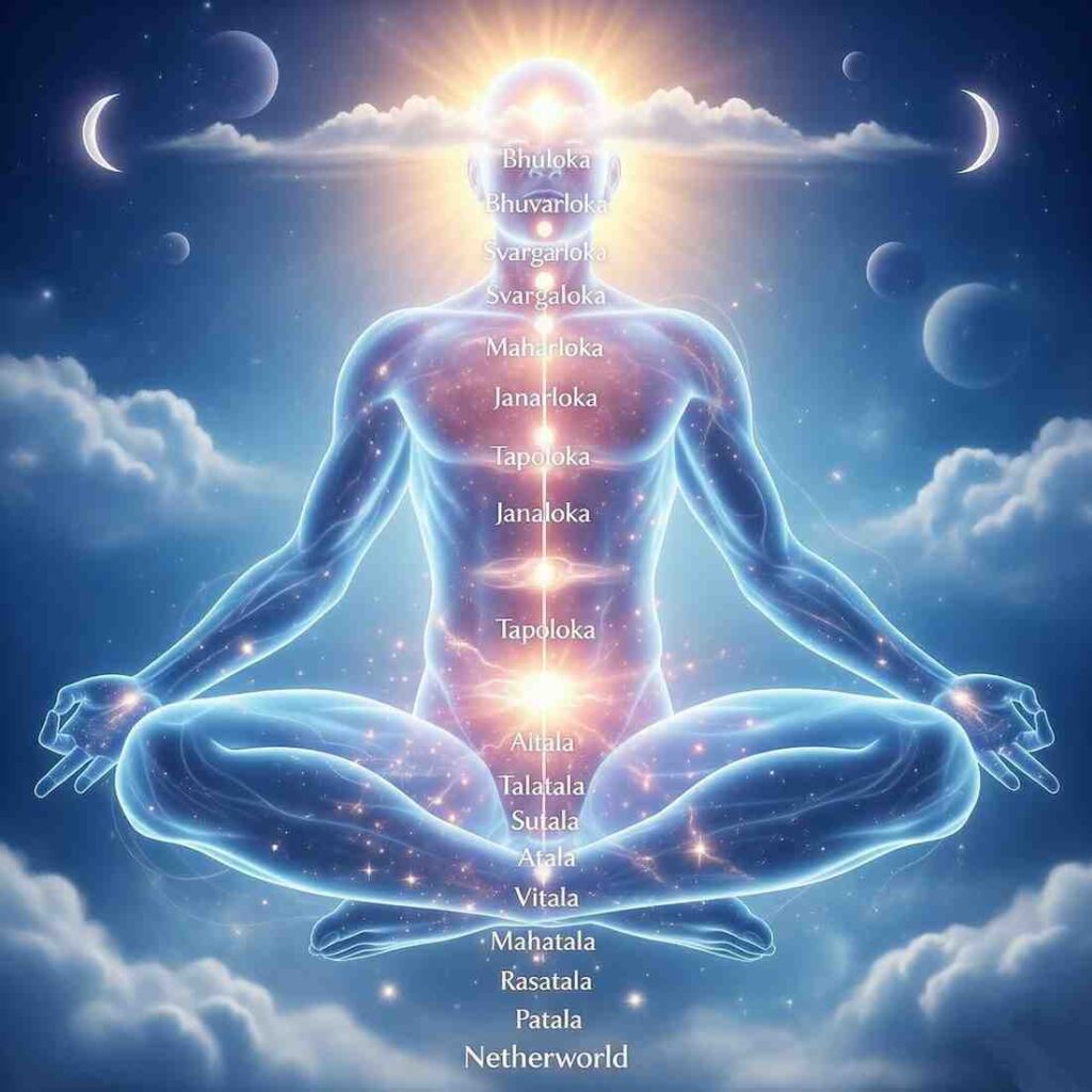 शरीर मे 14 भूवन